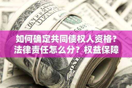 北京如何确定共同债权人资格？法律责任怎么分？权益保障技巧揭秘！