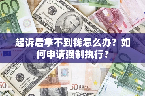 北京起诉后拿不到钱怎么办？如何申请强制执行？
