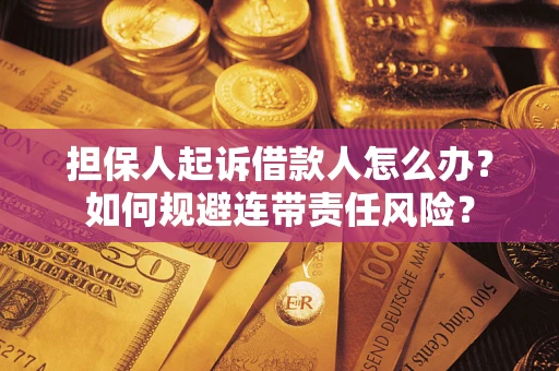 北京担保人起诉借款人怎么办？如何规避连带责任风险？