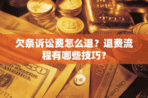 北京欠条诉讼费怎么退？退费流程有哪些技巧？