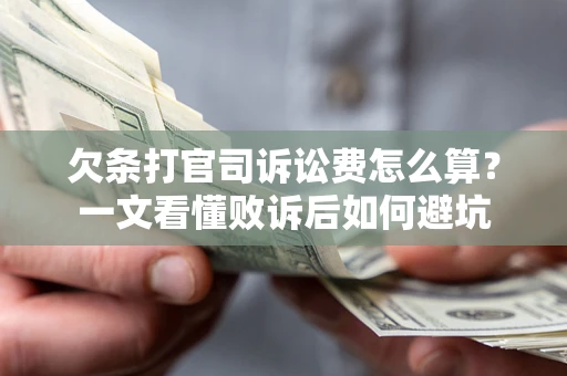 北京欠条打官司诉讼费怎么算？一文看懂败诉后如何避坑