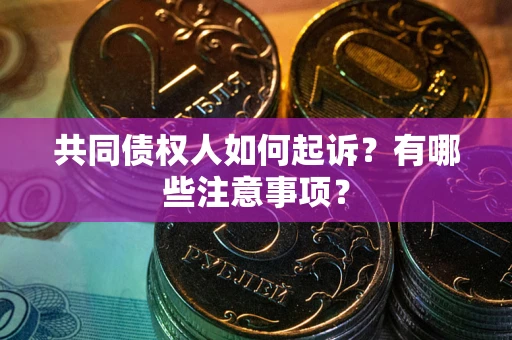 北京共同债权人如何起诉？有哪些注意事项？